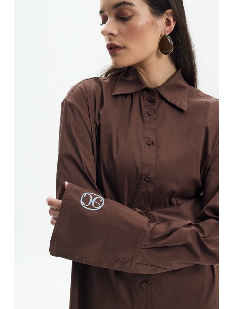 LA CHAINE Alia Shirt Brown Καφέ Πουκάμισο