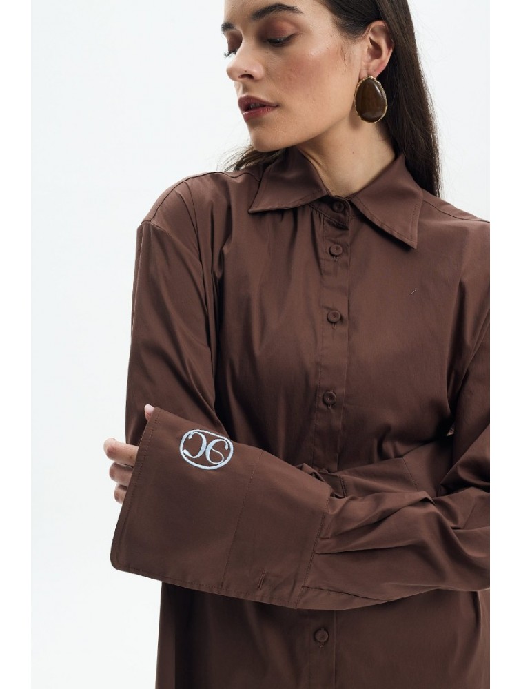 LA CHAINE Alia Shirt Brown