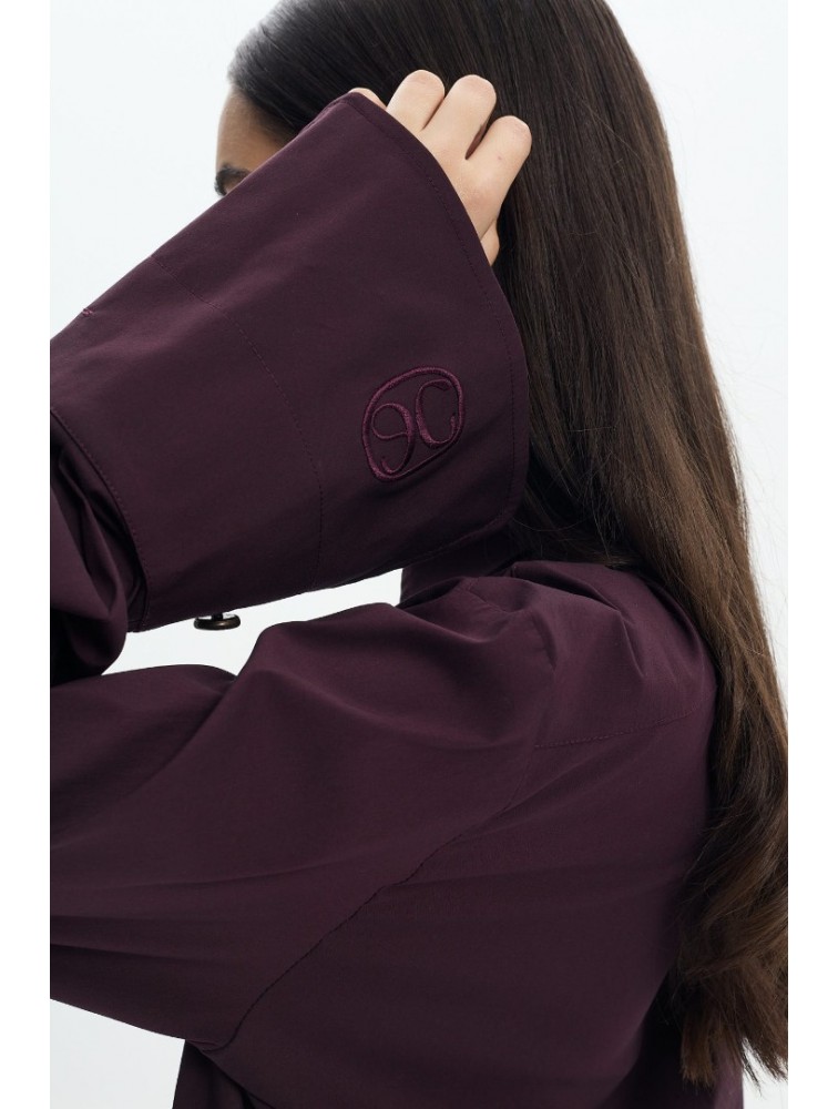 LA CHAINE Alia Shirt Cherry Lacquer