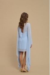 LA CHAINE Almea Dress Ciel Γαλάζιο Μίνι Φόρεμα