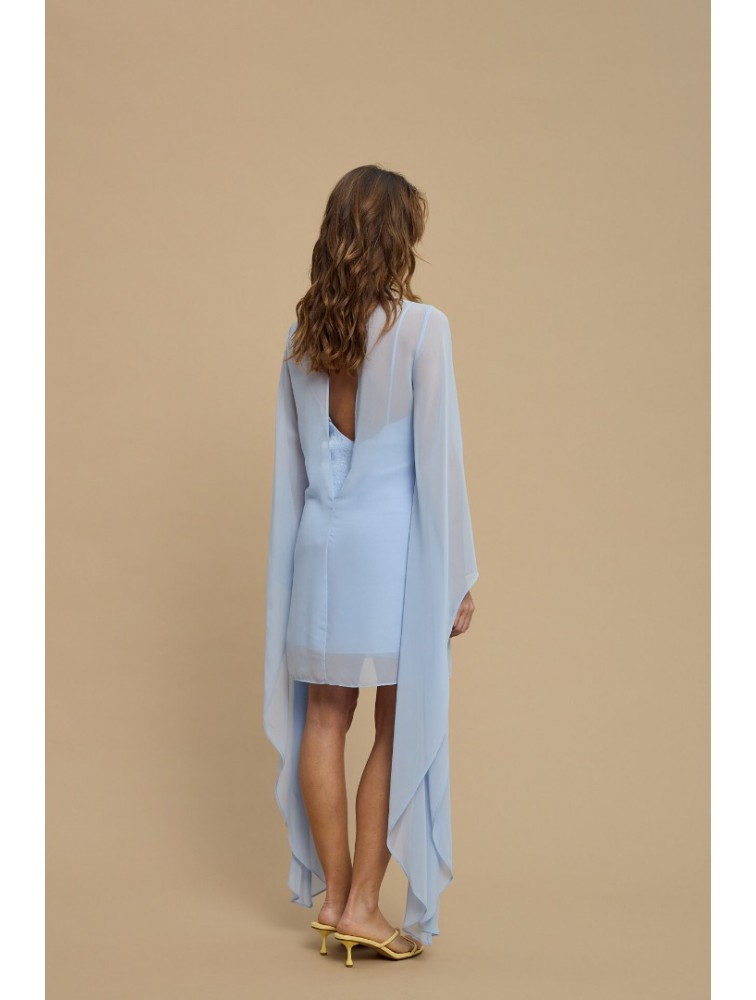 LA CHAINE Almea Dress Ciel Γαλάζιο Μίνι Φόρεμα
