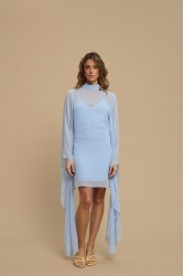 LA CHAINE Almea Dress Ciel Γαλάζιο Μίνι Φόρεμα