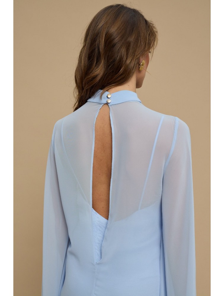 LA CHAINE Almea Dress Ciel Γαλάζιο Μίνι Φόρεμα