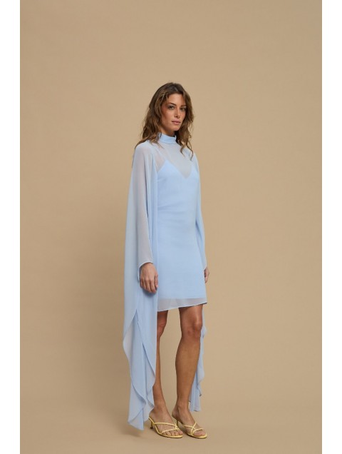 LA CHAINE Almea Dress Ciel Γαλάζιο Μίνι Φόρεμα