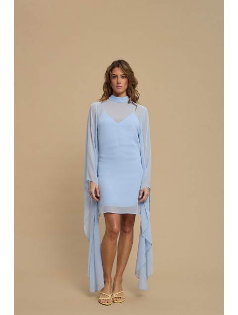 LA CHAINE Almea Dress Ciel Γαλάζιο Μίνι Φόρεμα