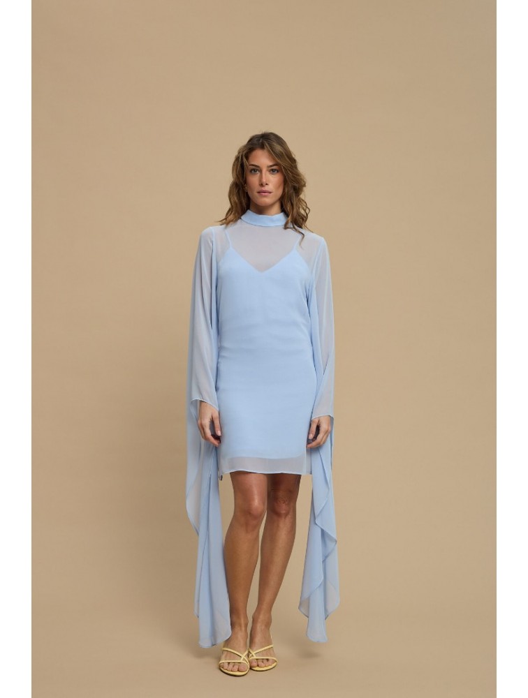 LA CHAINE Almea Dress Ciel Γαλάζιο Μίνι Φόρεμα