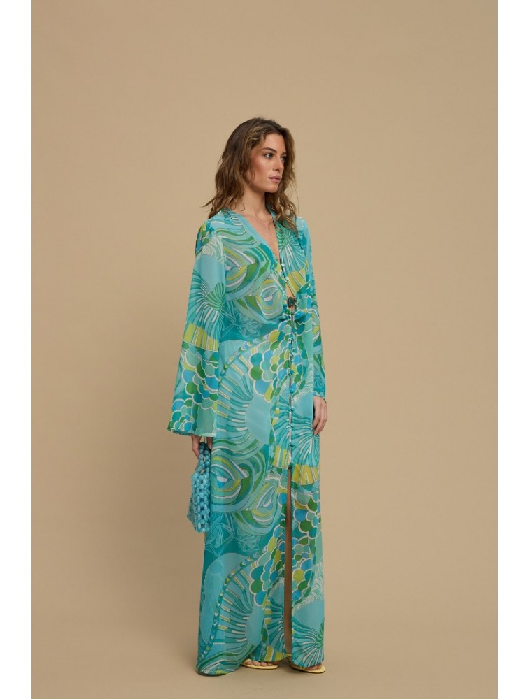 LA CHAINE Ammoudia Dress Ocean Mint  Μιντ Φόρεμα