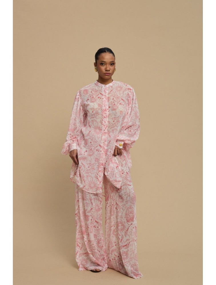 LA CHAINE Ammoudia Pant Vintage Rose Ροζ Παντελόνα