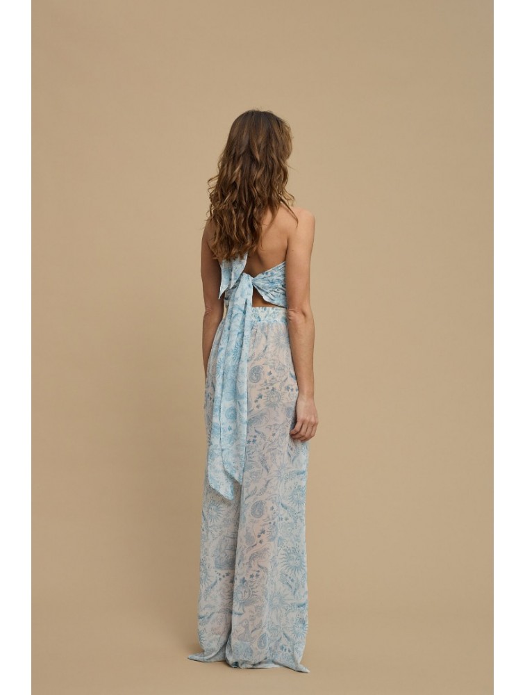 LA CHAINE Ammoudia Top Vintage Blue Μπλε Τοπ
