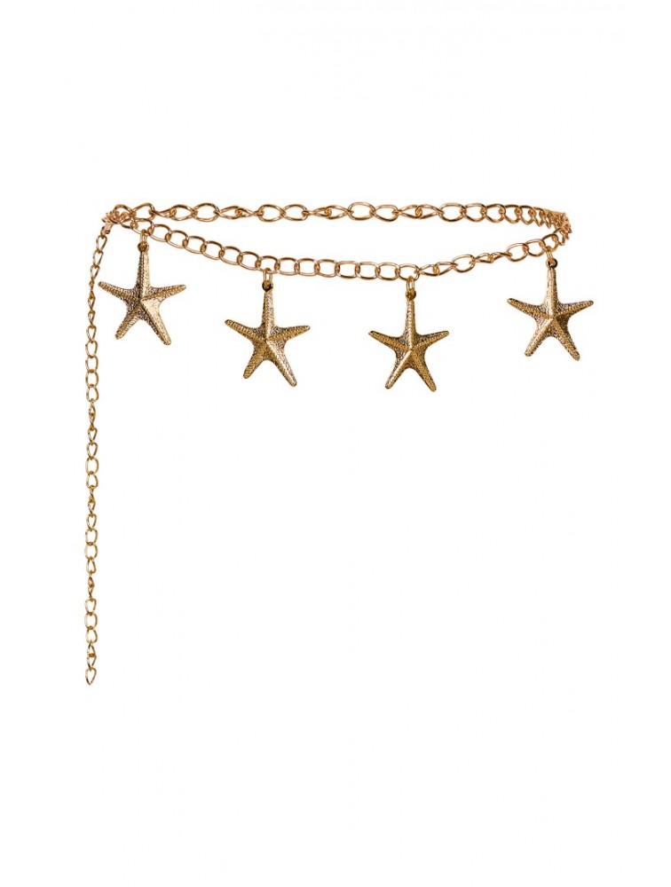 LA CHAINE Asterias Chain Belt Χρυσή Ζώνη με Αστερίες
