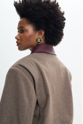 LA CHAINE Calia Bomber Cherry Lacquer Κερασί Μπόμπερ Τζάκετ