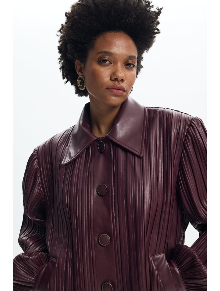LA CHAINE Charlotte Jacket Cherry Lacquer Μπορντώ Τζάκετ