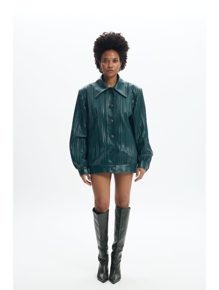 LA CHAINE Charlotte Jacket Green Πράσινο Τζάκετ