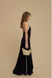 LA CHAINE Cyclades Dress Black Black Maxi Dress