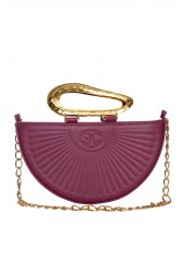 LA CHAINE Daphne Bag Cherry Lacquer Κερασί Τσάντα