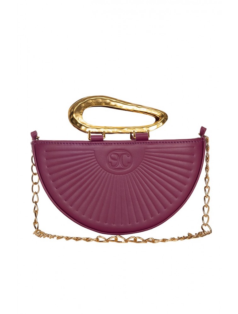 LA CHAINE Daphne Bag Cherry Lacquer Κερασί Τσάντα