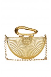 LA CHAINE Daphne Bag Gold Χρυσή Τσάντα