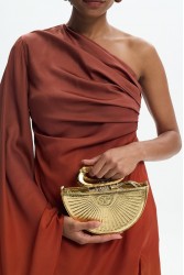 LA CHAINE Daphne Bag Gold Χρυσή Τσάντα