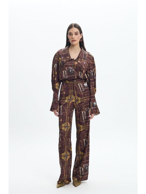 LA CHAINE Harmony Shirt Brown Καφέ Πουκάμισο