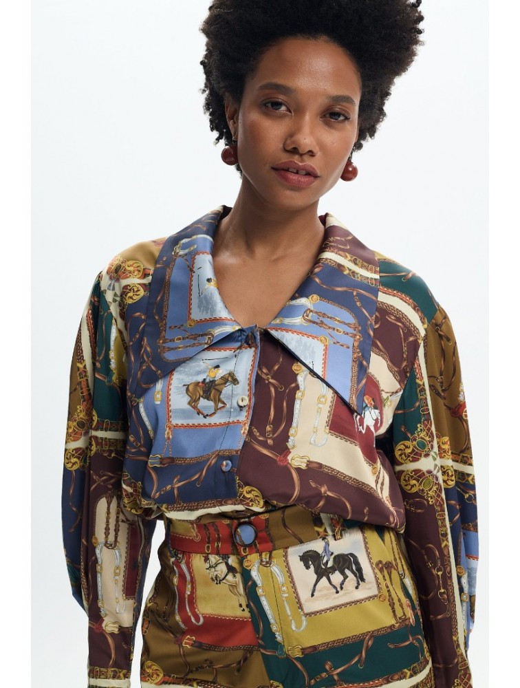 LA CHAINE Harmony Shirt Colorful Πολύχρωμο Πουκάμισο