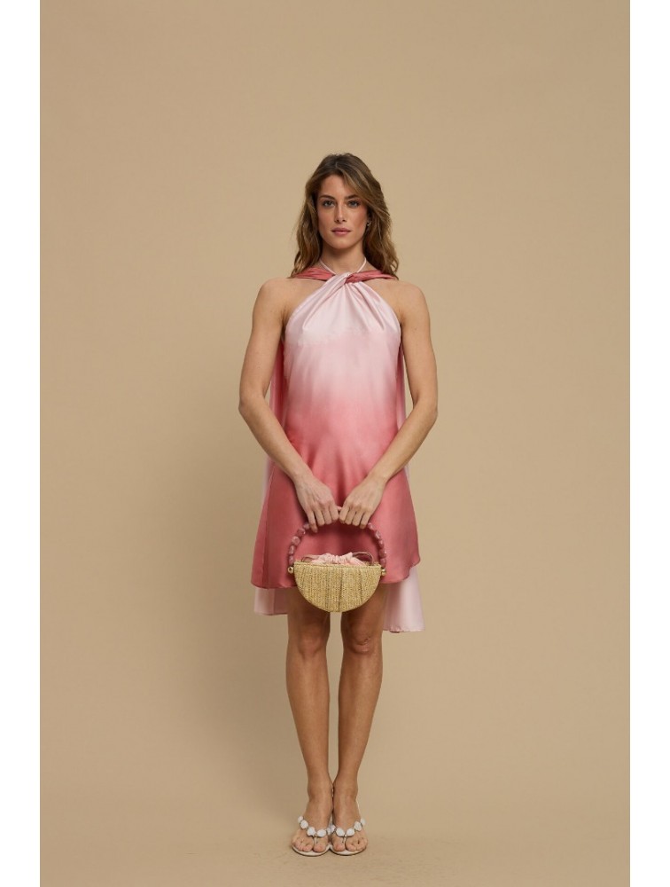 LA CHAINE Helia Dress Oasis Μίνι Ροζ Φόρεμα