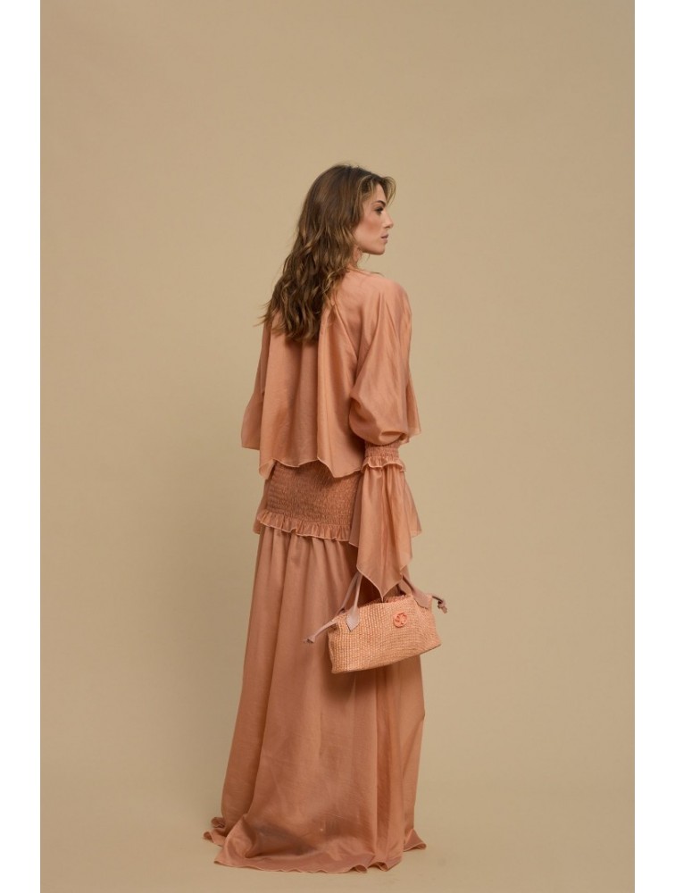 LA CHAINE Iris Dress Dusty Pink Ροζ Φόρεμα
