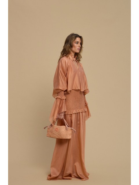 LA CHAINE Iris Dress Dusty Pink