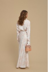 LA CHAINE Rose Shirt Epoxi Pink Σατέν Ροζ Πουκάμισο