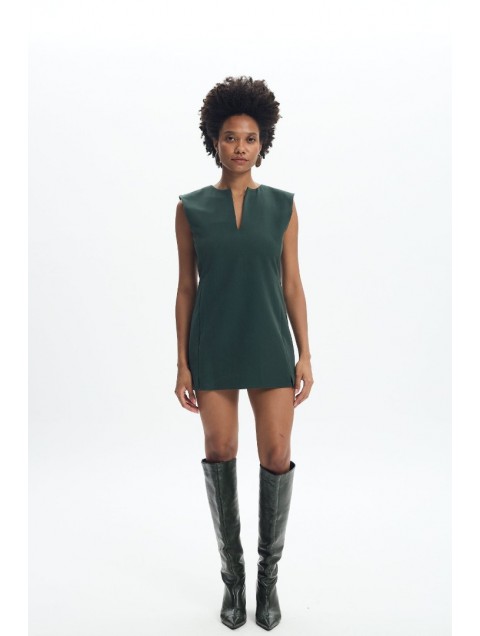 LA CHAINE Sesilia Mini Dress Green Μίνι Πράσινο Φόρεμα