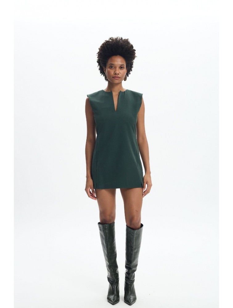LA CHAINE Sesilia Mini Dress Green Μίνι Πράσινο Φόρεμα