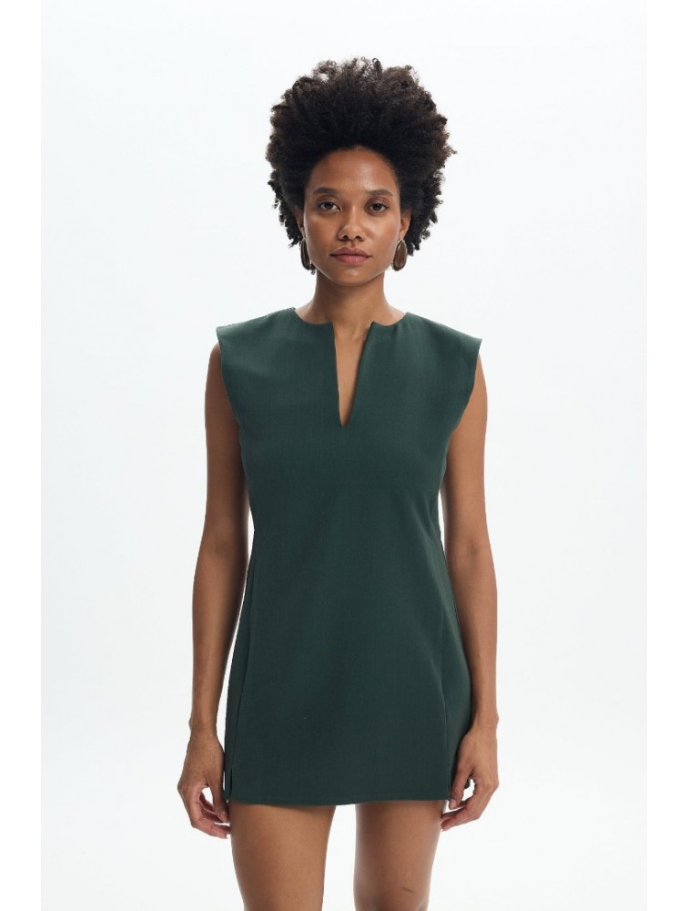 LA CHAINE Sesilia Mini Dress Green Μίνι Πράσινο Φόρεμα