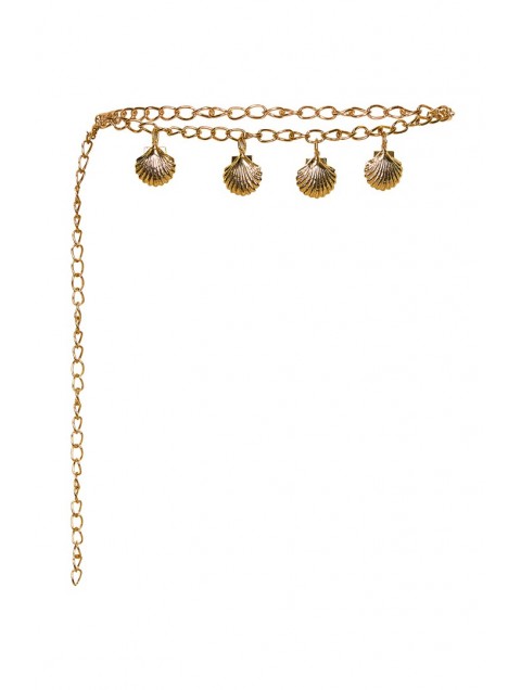 LA CHAINE Shell Chain Belt Χρυσή Ζώνη με Κοχύλια