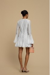 LA CHAINE Solea Dress White Λευκό Μίνι Φόρεμα