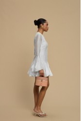 LA CHAINE Solea Dress White Λευκό Μίνι Φόρεμα