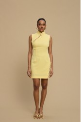 LA CHAINE Thalia Dress Yellow Κίτρινο Μίνι Φόρεμα