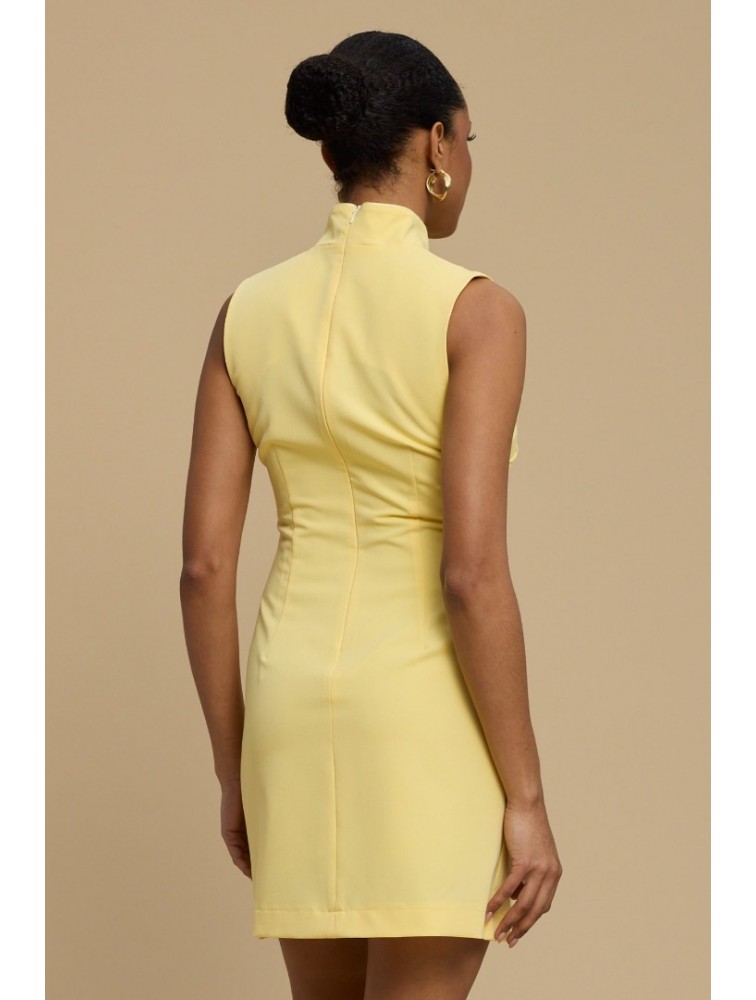 LA CHAINE Thalia Dress Yellow Κίτρινο Μίνι Φόρεμα