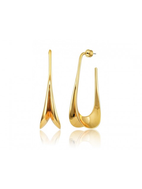 MÉRBABE Adaleiz Earrings 24K Gold Plated Stainless Steel 24K Επίχρυσωμένα Ατσάλινα Σκουλαρίκια