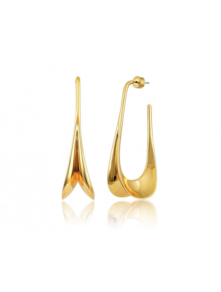 MÉRBABE Adaleiz Earrings 24K Gold Plated Stainless Steel 24K Επίχρυσωμένα Ατσάλινα Σκουλαρίκια