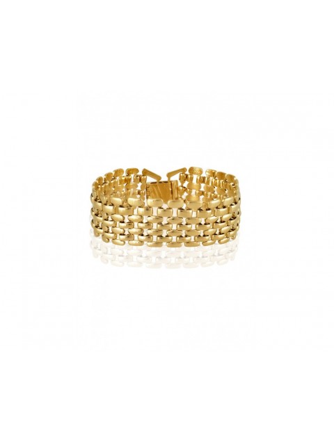 MÉRBABE Andre' Mesh Bracelet 24K Gold Plated Steel Βραχιόλι από 24K Επιχρυσωμένο Ατσάλι