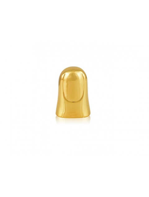 MÉRBABE Anke Finger Nail Ring 24K Premium Gold Plated Stainless Steel 24K Δαχτυλίδι Δαχτυλήθρα από Επιχρυσωμένο Ατσάλι
