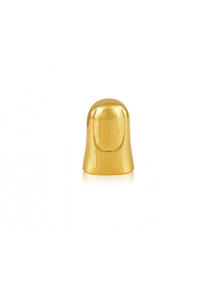 MÉRBABE Anke Finger Nail Ring 24K Premium Gold Plated Stainless Steel 24K Δαχτυλίδι Δαχτυλήθρα από Επιχρυσωμένο Ατσάλι