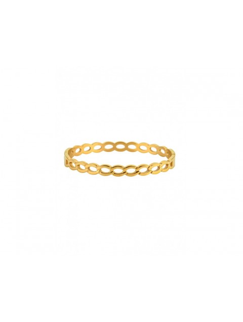 MÉRBABE Barbara Bangle Bracelet 24K Gold Plated Steel Βραχιόλι από 24K Επιχρυσωμένο Ατσάλι