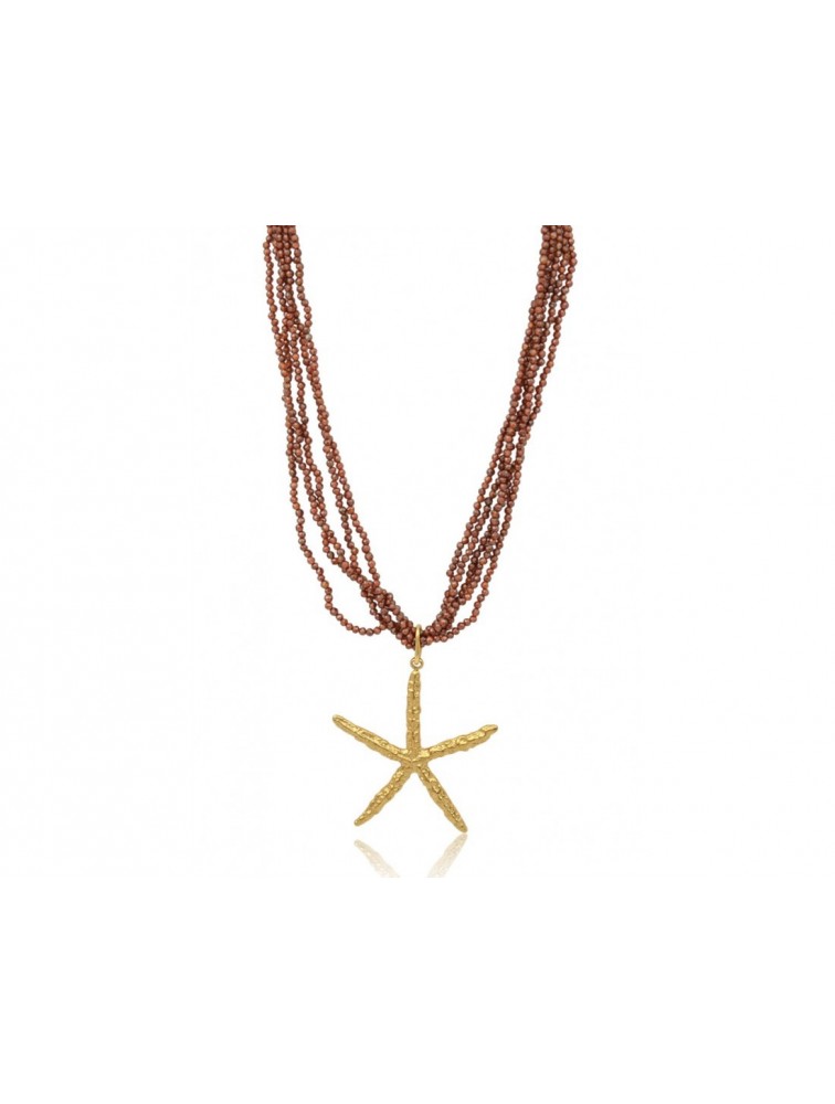 MÉRBABE Celeste Necklace Κολιέ από Επίχρυσο Ατσάλι