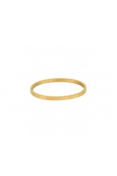 MÉRBABE Colin Bangle Bracelet 24K Gold Plated Steel Βραχιόλι από 24K Επιχρυσωμένο Ατσάλι