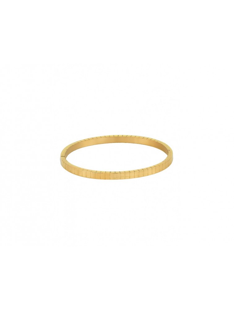 MÉRBABE Colin Bangle Bracelet 24K Gold Plated Steel Βραχιόλι από 24K Επιχρυσωμένο Ατσάλι