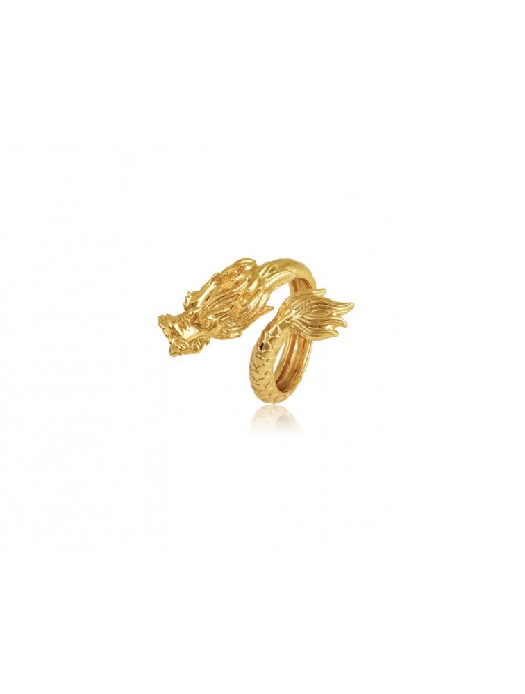 MÉRBABE Dalinda Dragon Ring 24K Premium Gold Plated Stainless Steel 24K Δαχτυλίδι από Επιχρυσωμένο Ατσάλι σε Σχήμα Δράκου