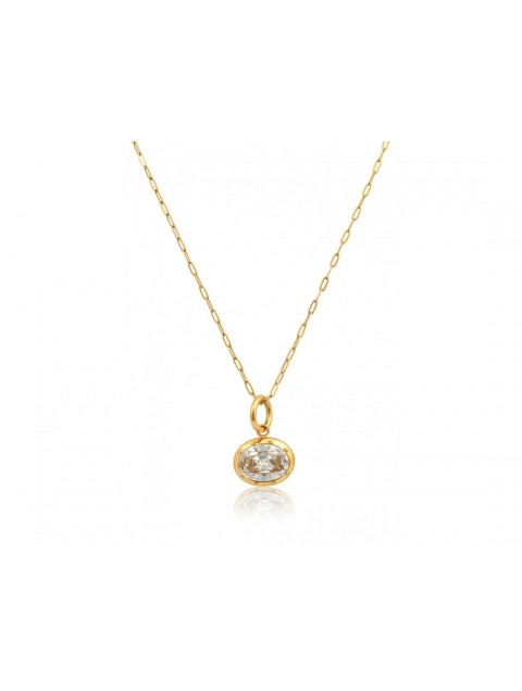 MÉRBABE Dayana Long Chain Necklace 24K Gold Plated Stainless Steel 24K Επίχρυσωμένο Ατσάλινο Κολιέ