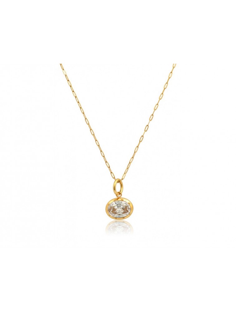 MÉRBABE Dayana Long Chain Necklace 24K Gold Plated Stainless Steel