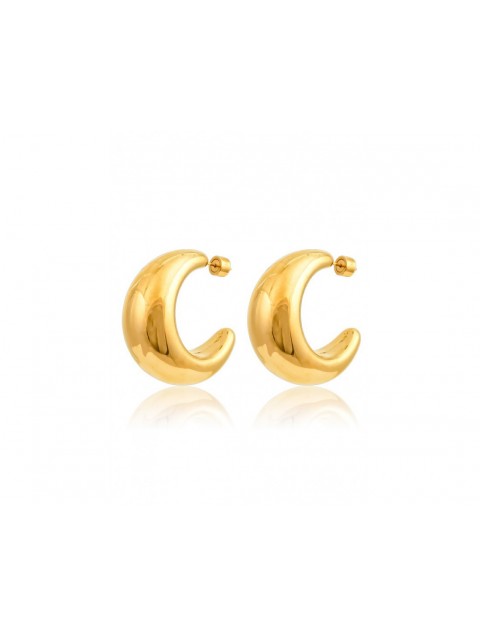 MÉRBABE Elle Earrings 24K Gold Plated Stainless Steel 24K Επίχρυσωμένα Ατσάλινα Σκουλαρίκια