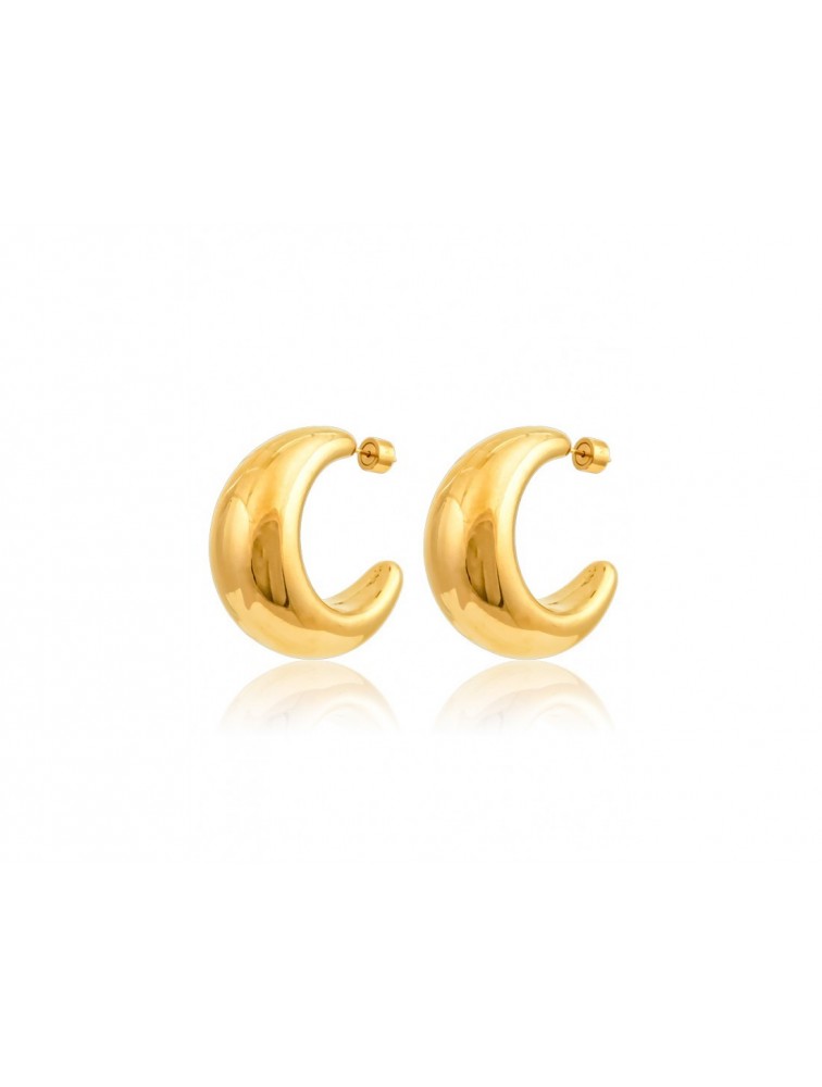 MÉRBABE Elle Earrings 24K Gold Plated Stainless Steel 24K Επίχρυσωμένα Ατσάλινα Σκουλαρίκια